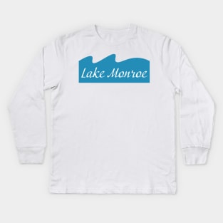 Lake Monroe Indiana Kids Long Sleeve T-Shirt